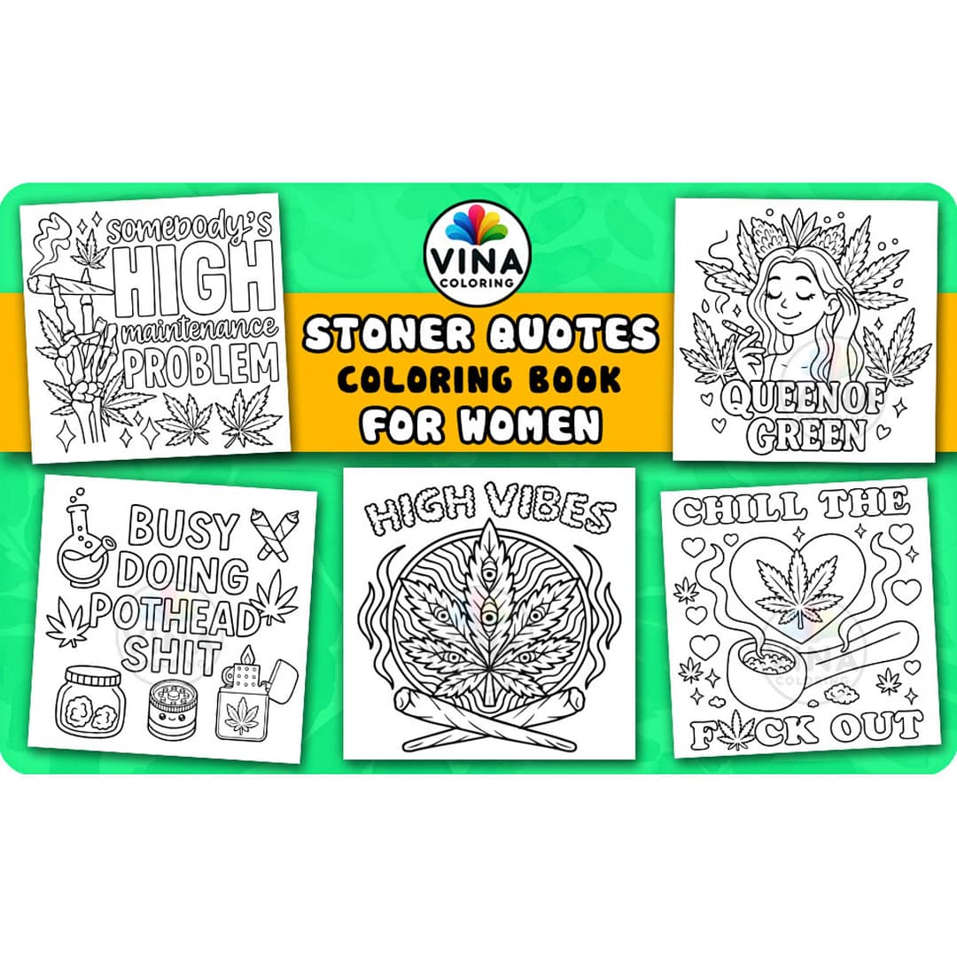 Stoner Quotes Coloring Book - Image 2