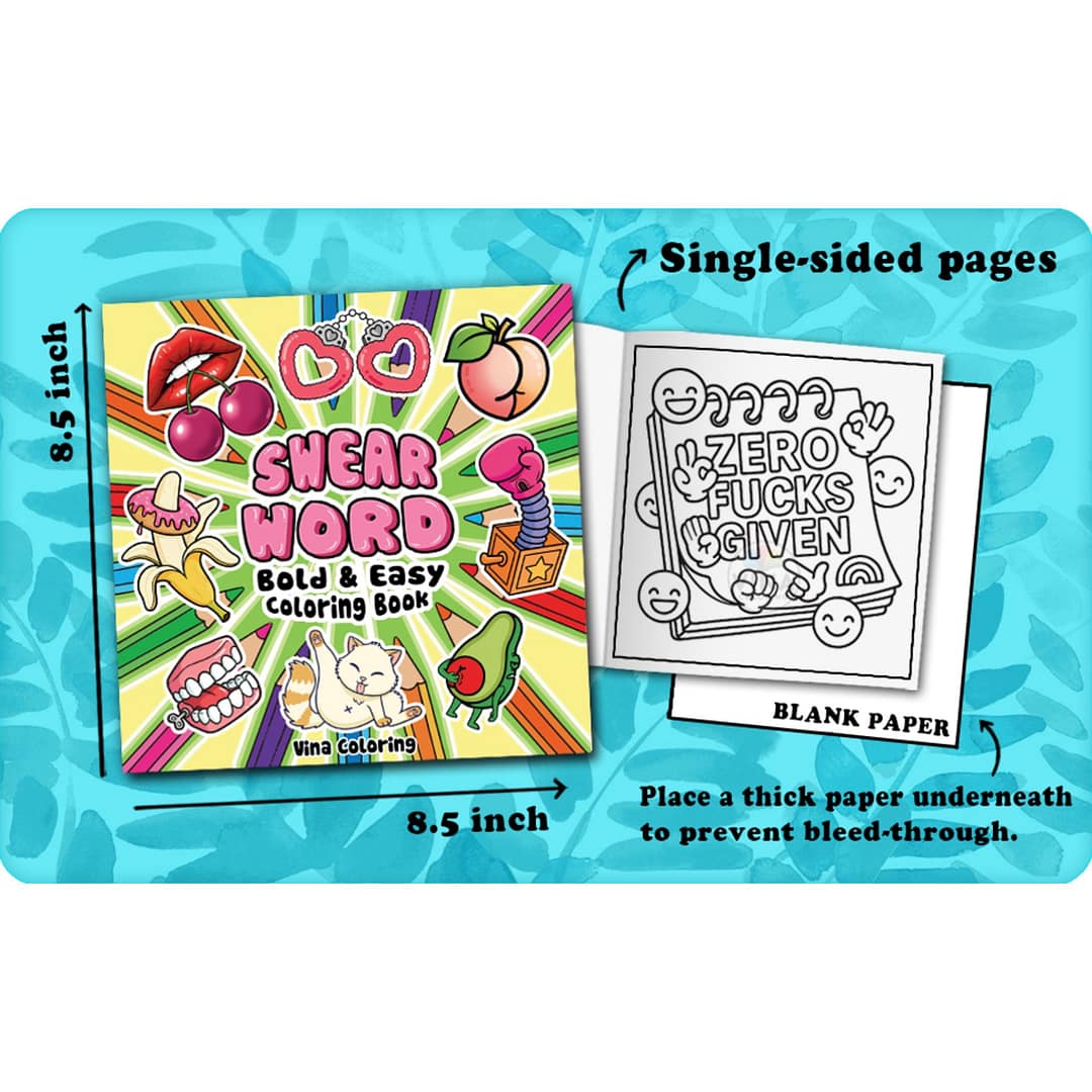 Swear Word Coloring Book for Adults Paperback - Image 2