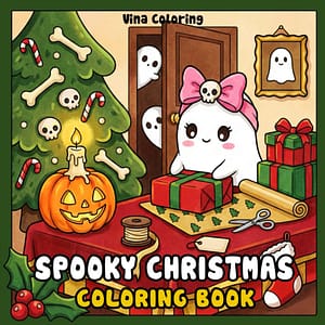 Spooky Christmas Coloring Book