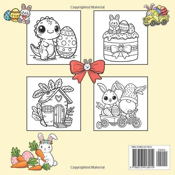 Happy Easter Coloring Book For Kids, Adults - Image 5