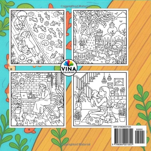 Cozy Girl Moments Coloring Book For Adults - Image 4