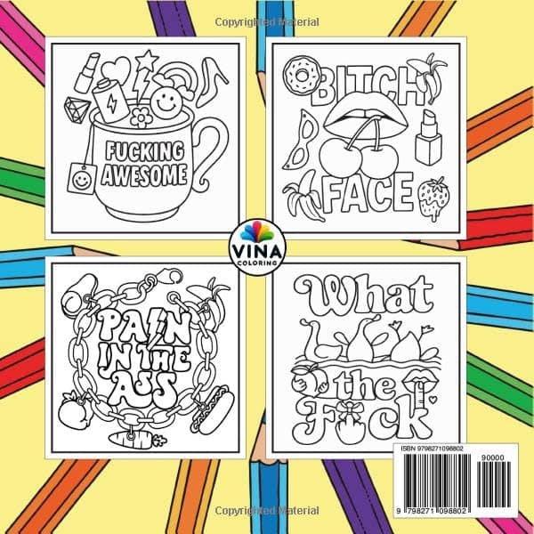 Swear Word Coloring Book for Adults Paperback - Image 5