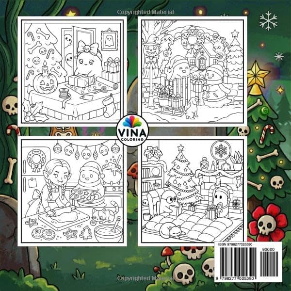 Spooky Christmas Coloring Book - Image 5