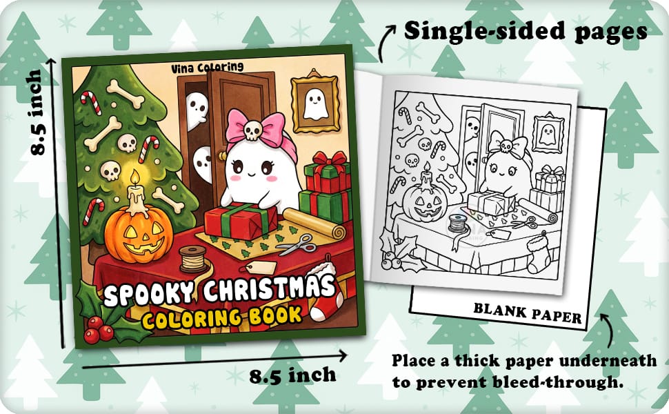 Spooky Christmas Coloring Book - Image 3